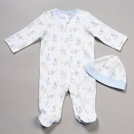 Baby Boy (NB-9M) Little Me(R) Puppy Fun Footie with Hat