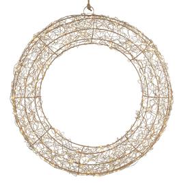 Northlight Seasonal 18in. LED Gold Wire Wreath