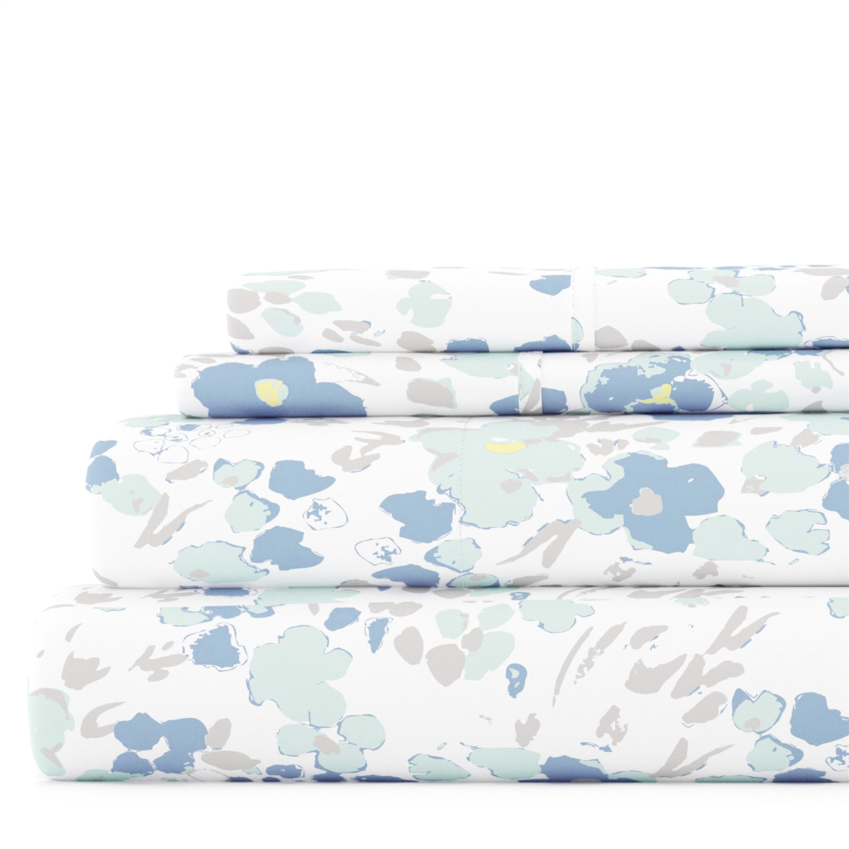 Soft Essentials 4pc. Ultra Soft Garden Farmhouse Violet Sheet Set