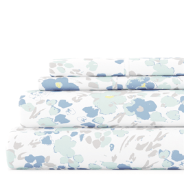 Soft Essentials 4pc. Ultra Soft Garden Farmhouse Violet Sheet Set