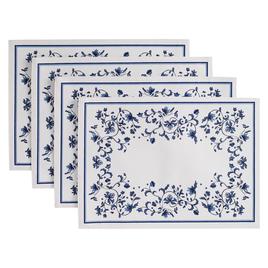 Spode(R) Blue Portofino Blue & White Flora Placemat - Set of 4