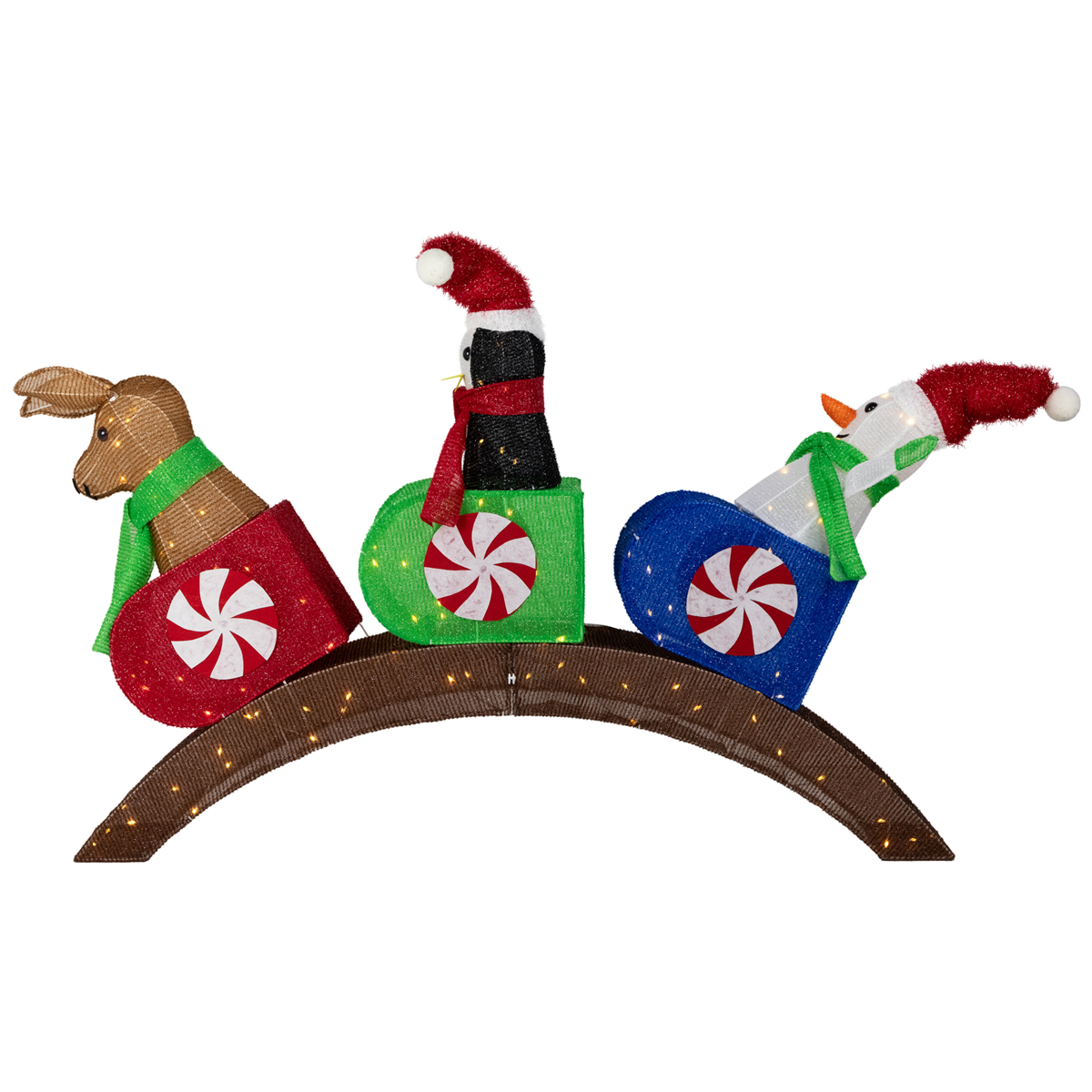 Northlight Lighted Winter Friends Christmas Coaster Outdoor Décor