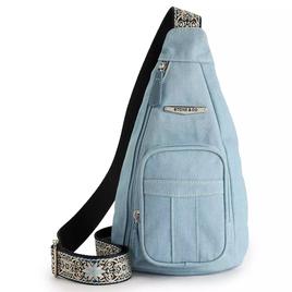 Stone Mountain Festival Denim Sling Crossbody Handbag