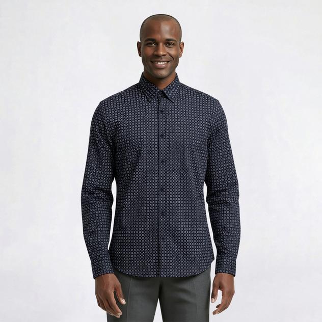 Mens DKNY Cole Long Sleeve Button Down Shirt
