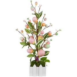 Northlight Seasonal Artificial Potted Twig Tree w/ Easter Eggs