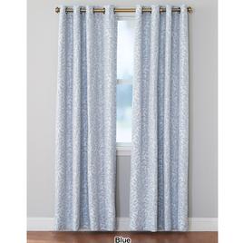 Brynn Leaf Jacquard Grommet Panel with Room Darkening Lining