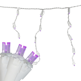 Northlight 5.5ft. 100ct. Purple LED Icicle Christmas Lights