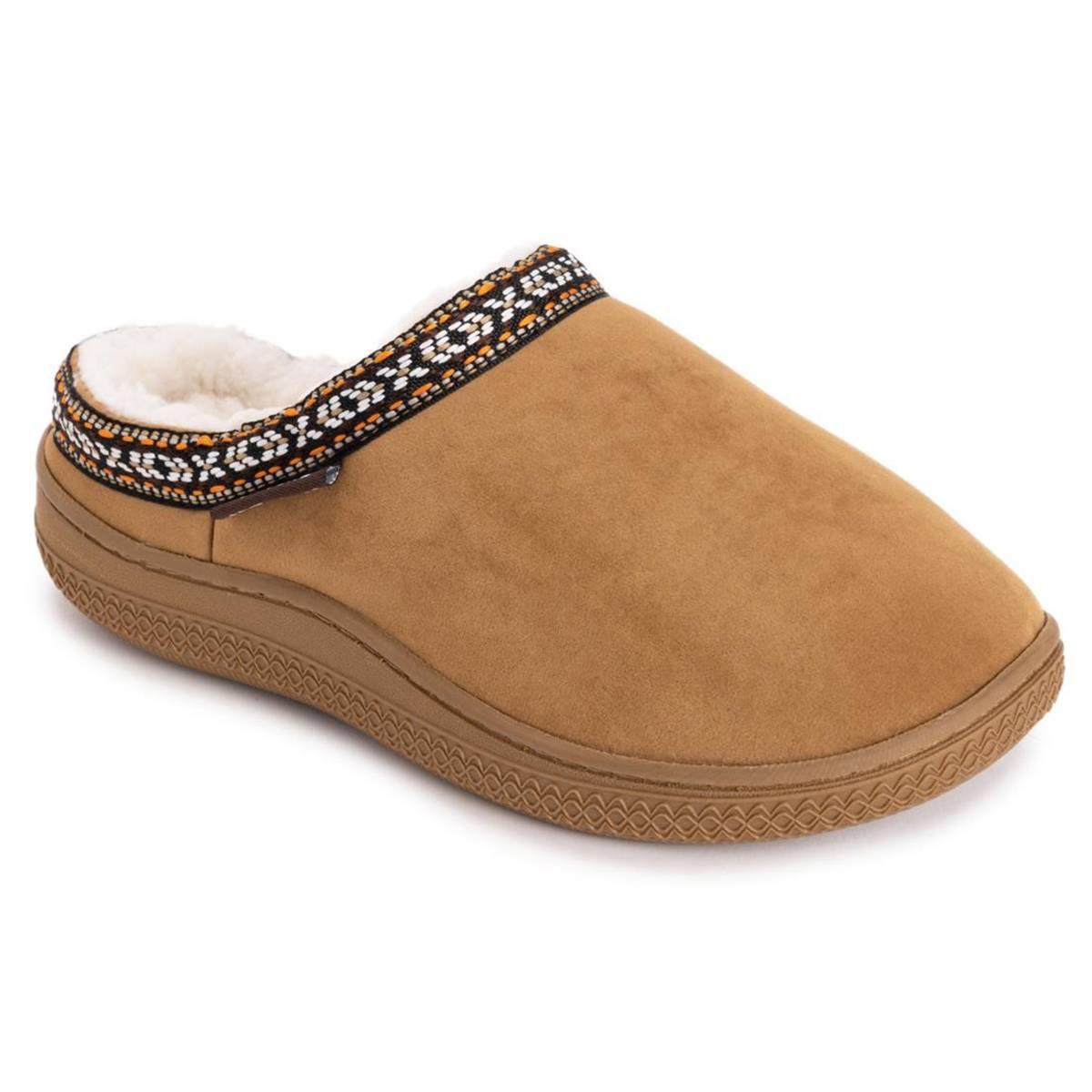 Womens MUK LUKS(R) Contour Faux Suede Clog Slippers