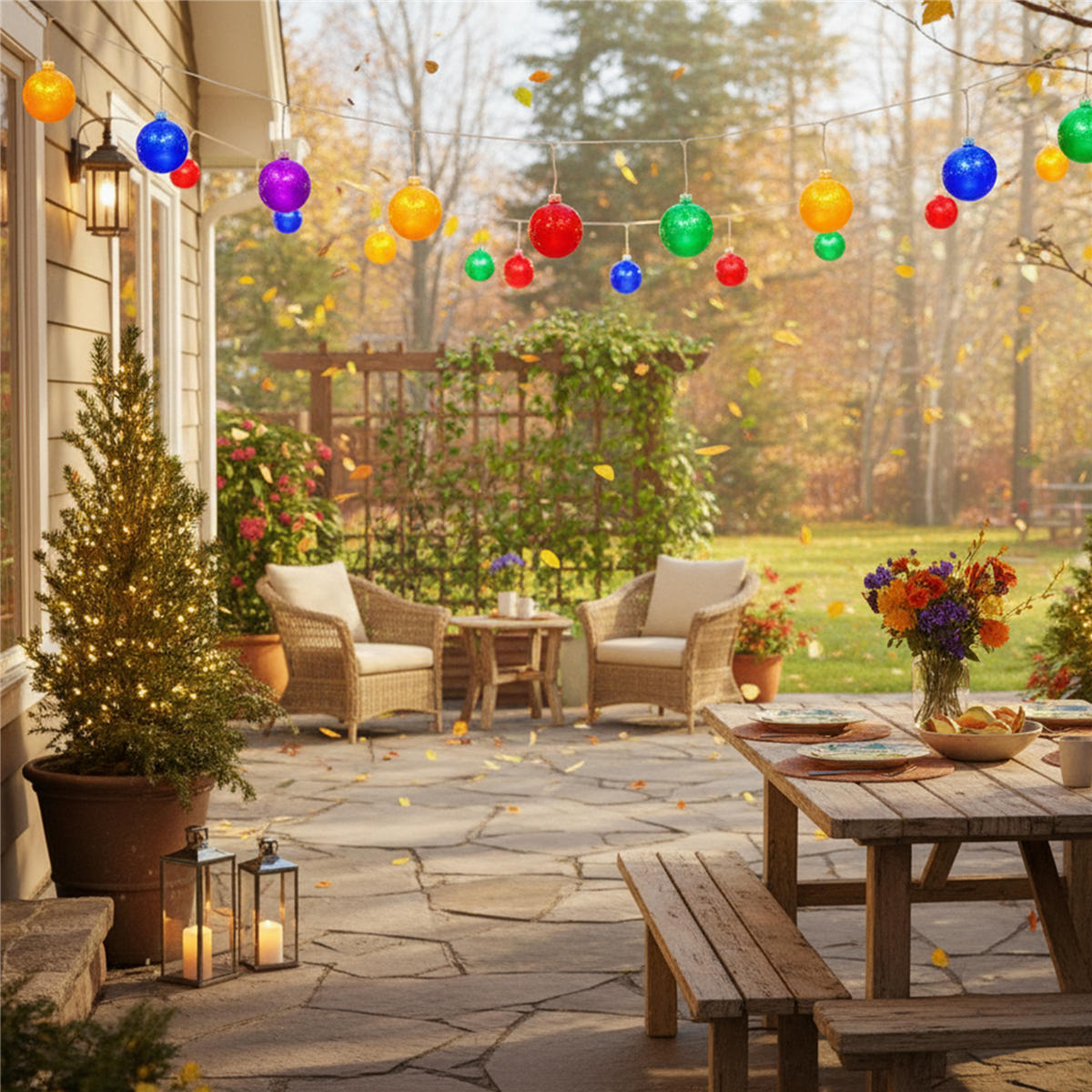 Hofert LED Globe Patio Light Set, 20ct