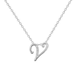 Accents by Gianni Argen Diamond Accent Initial V Pendant Necklace