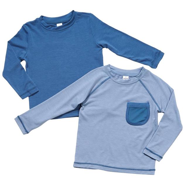 Toddler Boy 90 Degree® by Reflex 2pk. Brushed Long Sleeve Tees