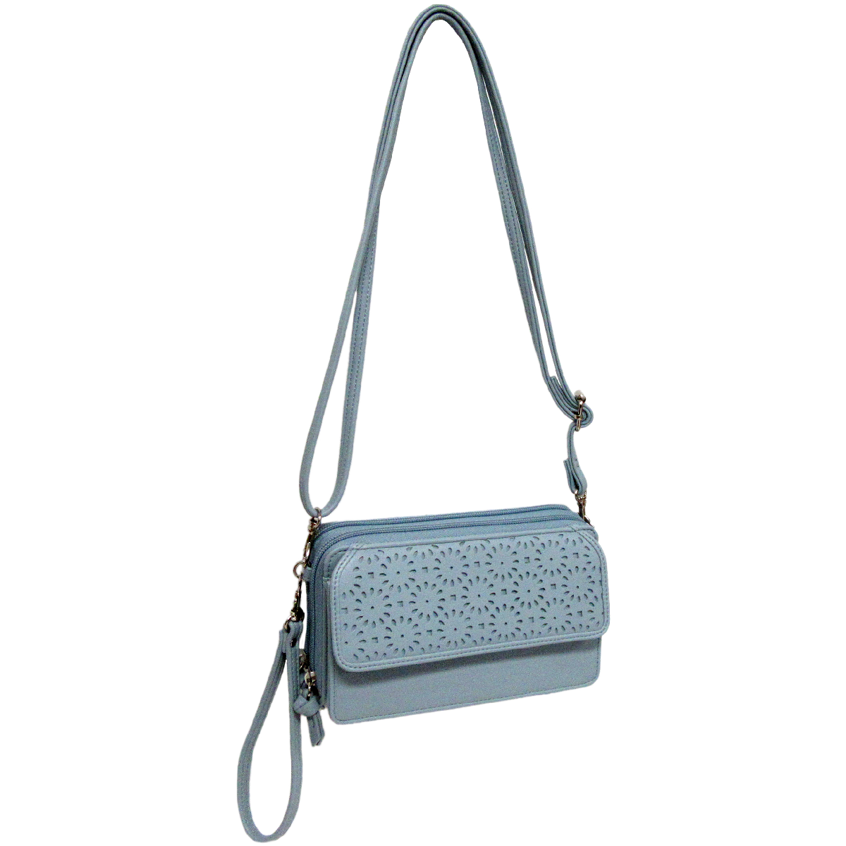 Womens Bueno Flower Perf Crossbody Wallet $60