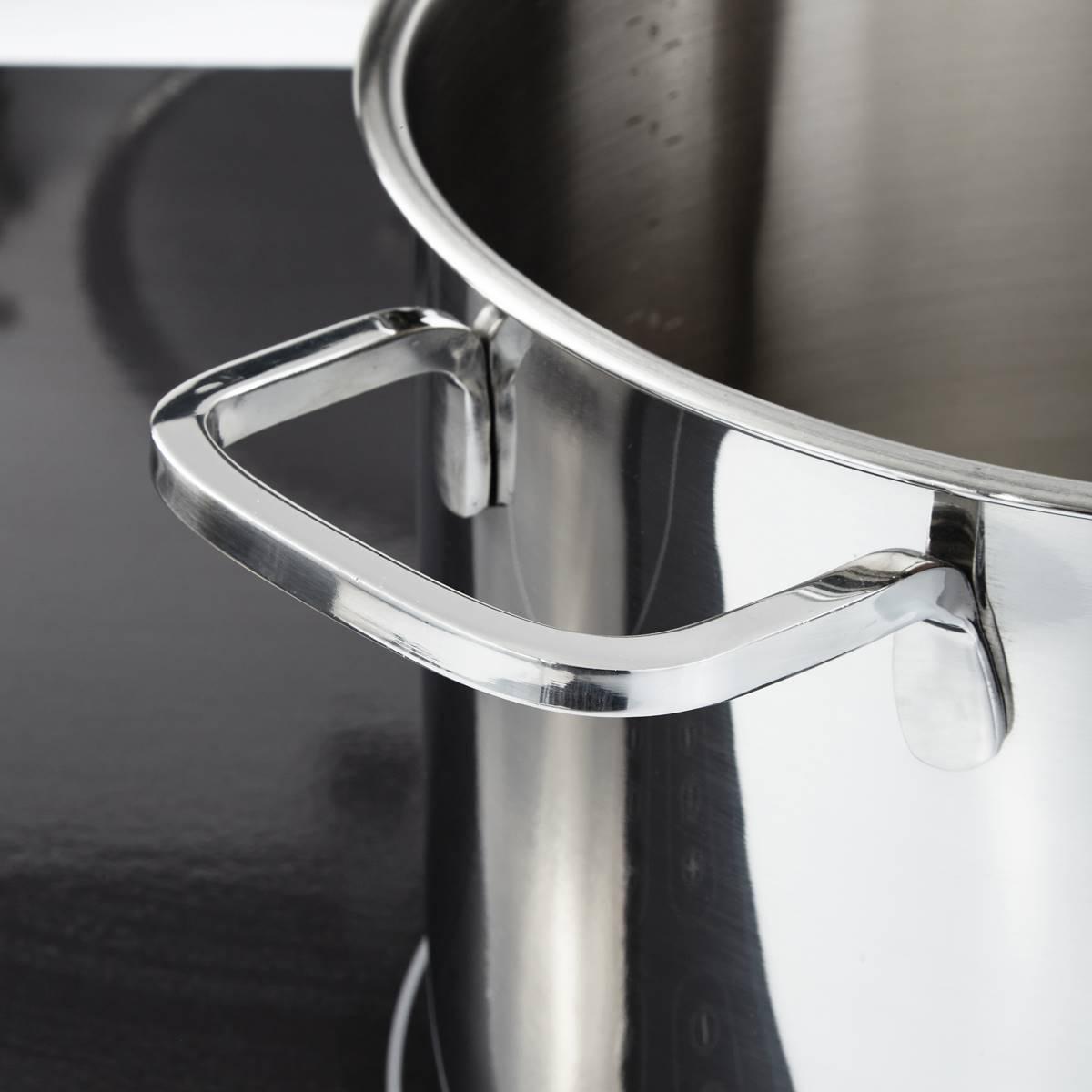 BergHOFF Helix Stainless Steel 10.25in. Stockpot w/ Glass Lid