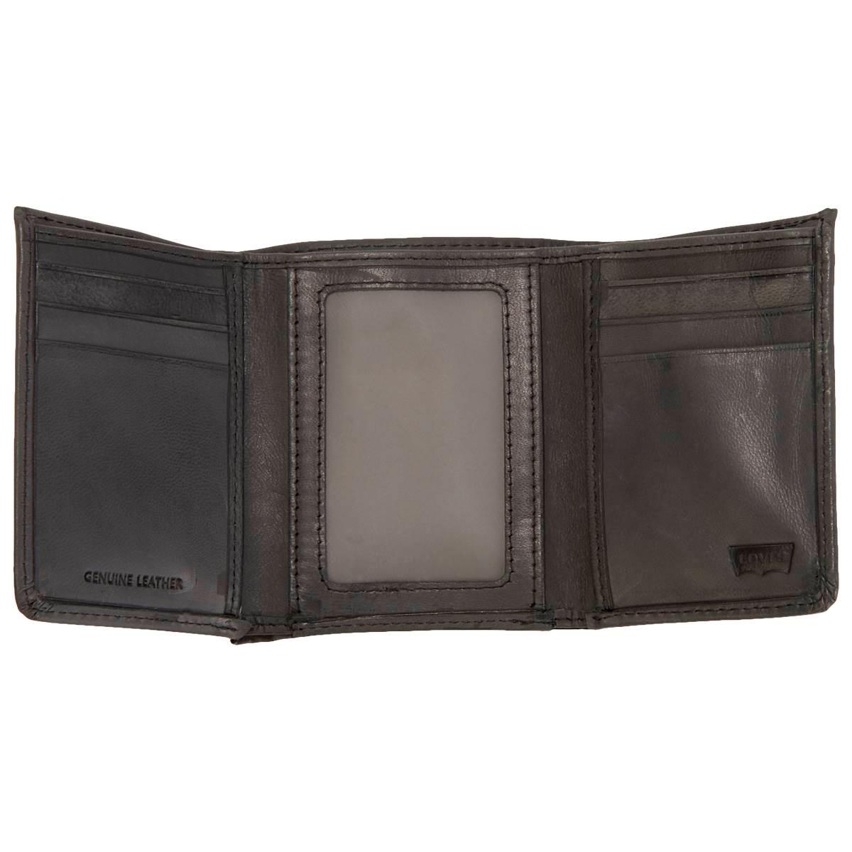 Mens Levi''s® Slim Trifold Wallet w/ Zipper