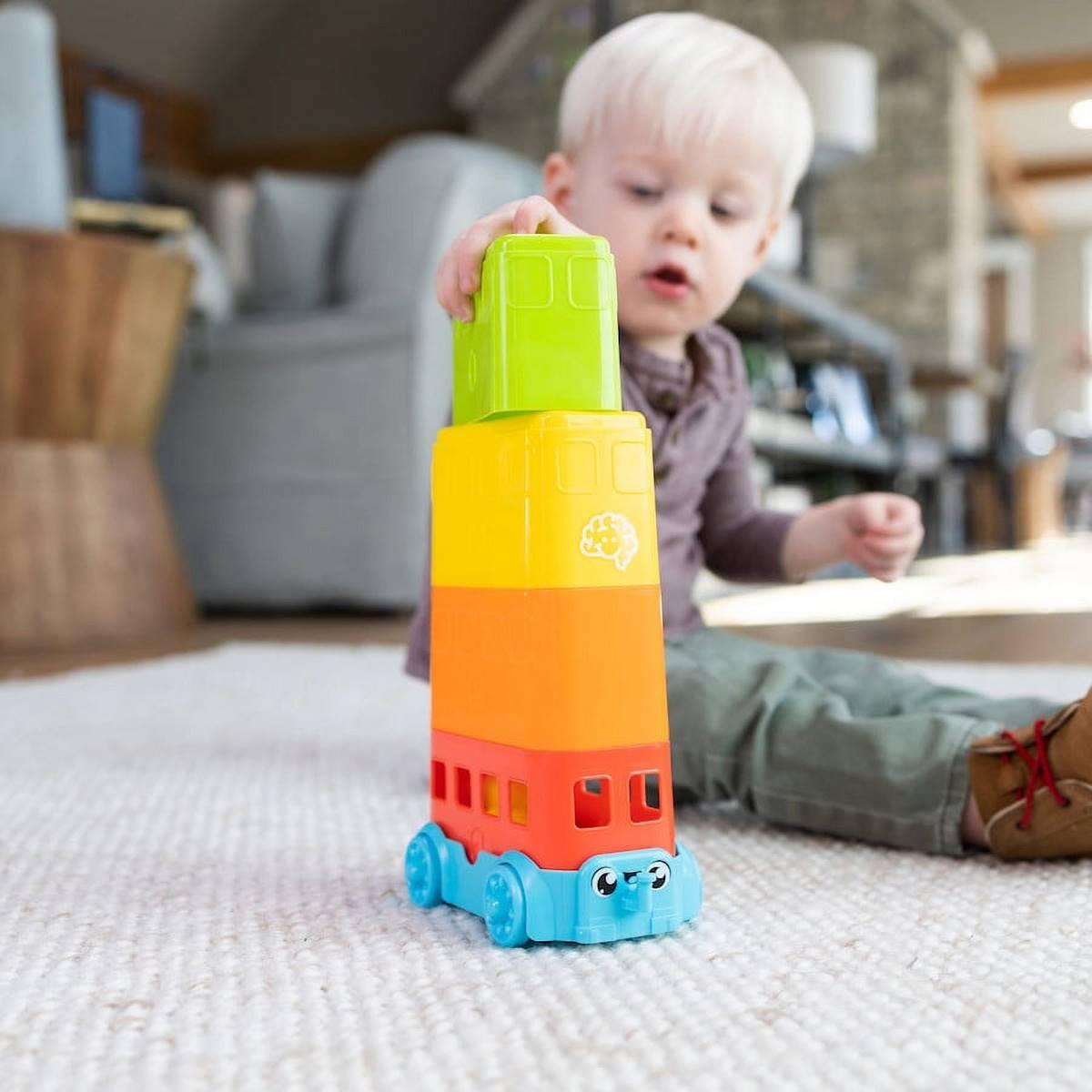 Fat Brain Toys Egg Stacker Bus
