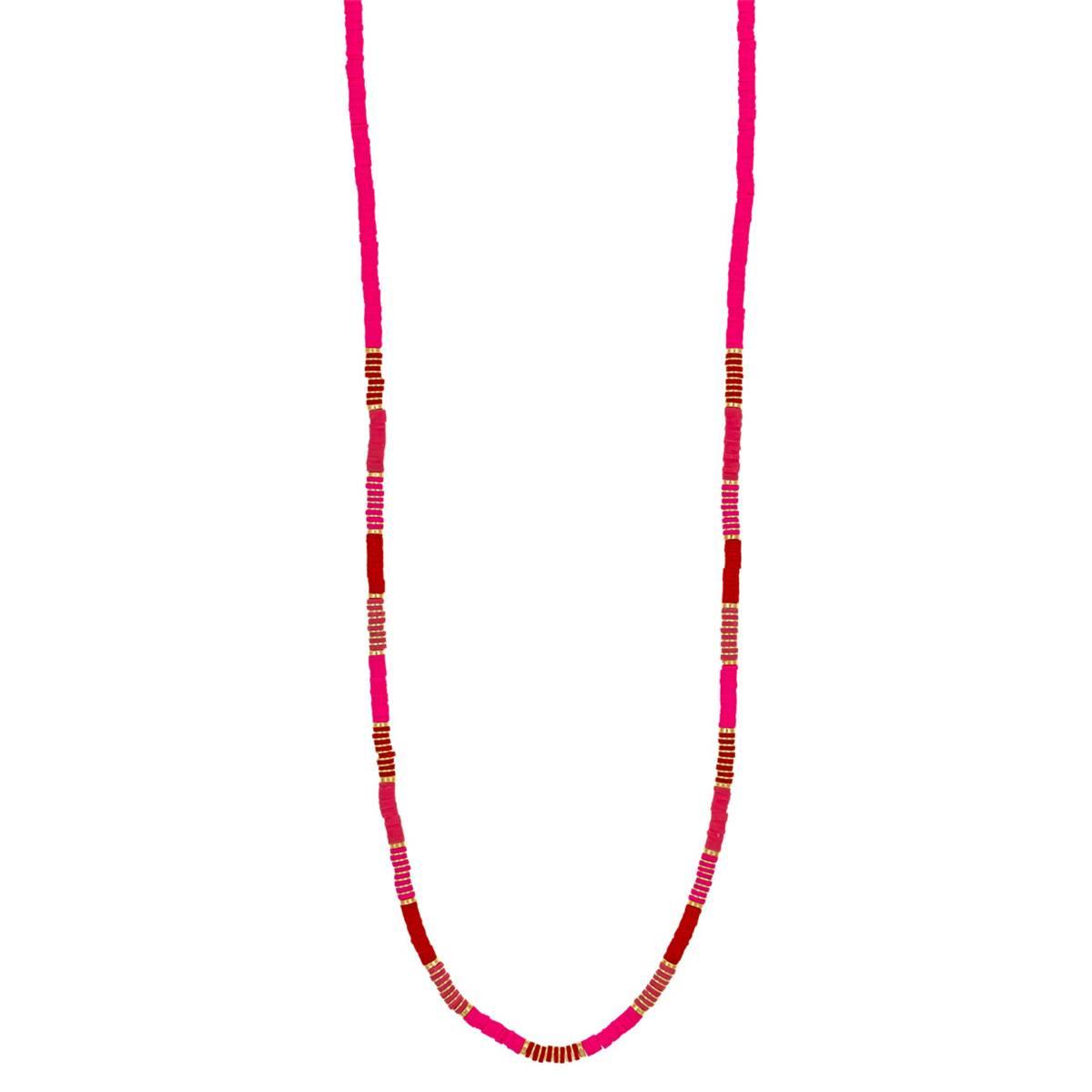 Ashley Cooper(tm) Multi Pink Color Block Long Necklace