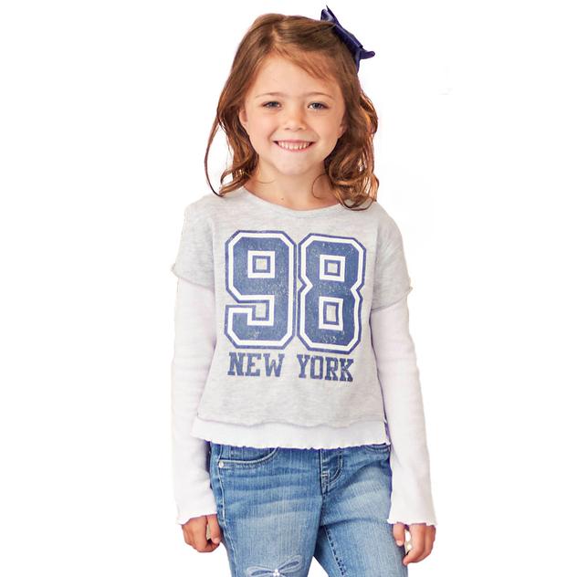 Girls (4-6x) Star Ride® New York 98 Thermal Faux Layered Top