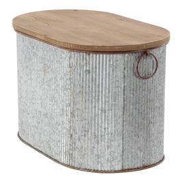 9th & Pike® Farmhouse Silver Entryway Storage Bench Set of 3
