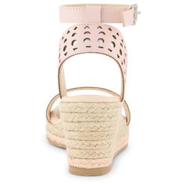 Big Girls Jessica Simpson Asha Perforated Wedge Sandals