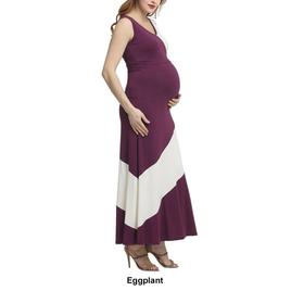 Womens Glow & Grow® Colorblock Maternity Maxi Dress