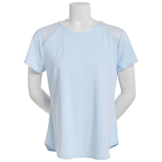 Womens RBX Short Sleeve Tee with Mesh - Fresh Sky