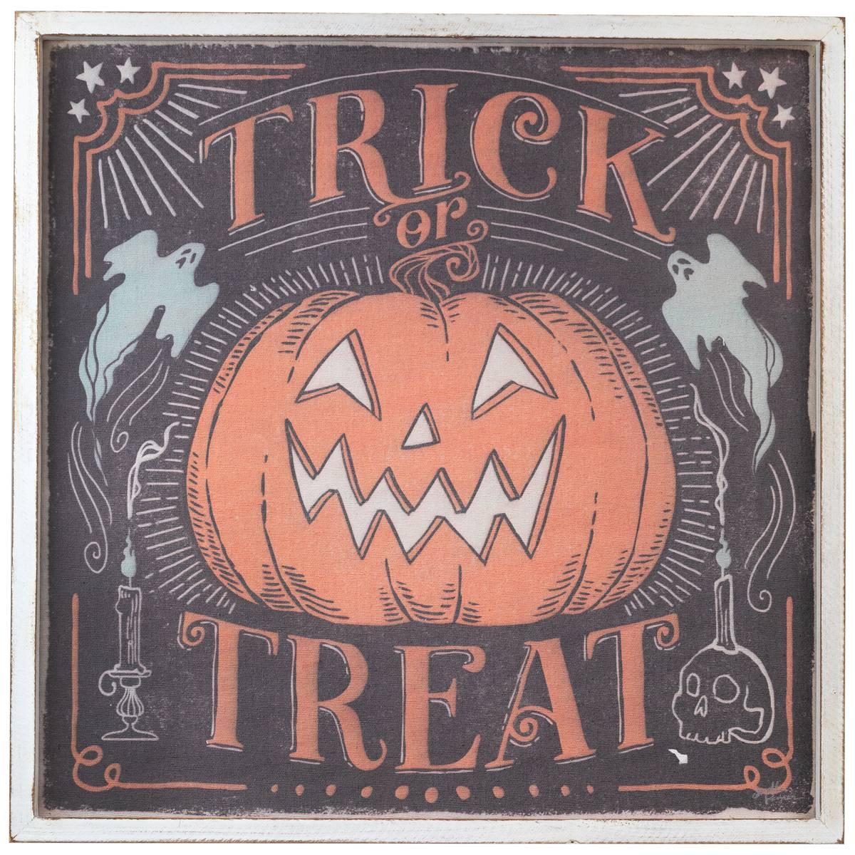 Northlight Seasonal 18.75in. Trick or Treat Halloween Wall Sign
