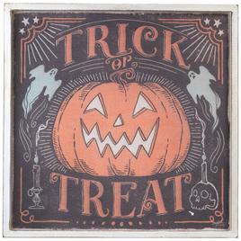 Northlight Seasonal 18.75in. Trick or Treat Halloween Wall Sign