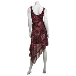 Juniors Madden Girl Mesh Scoop Neck Ruffle Hem A-Line Dress