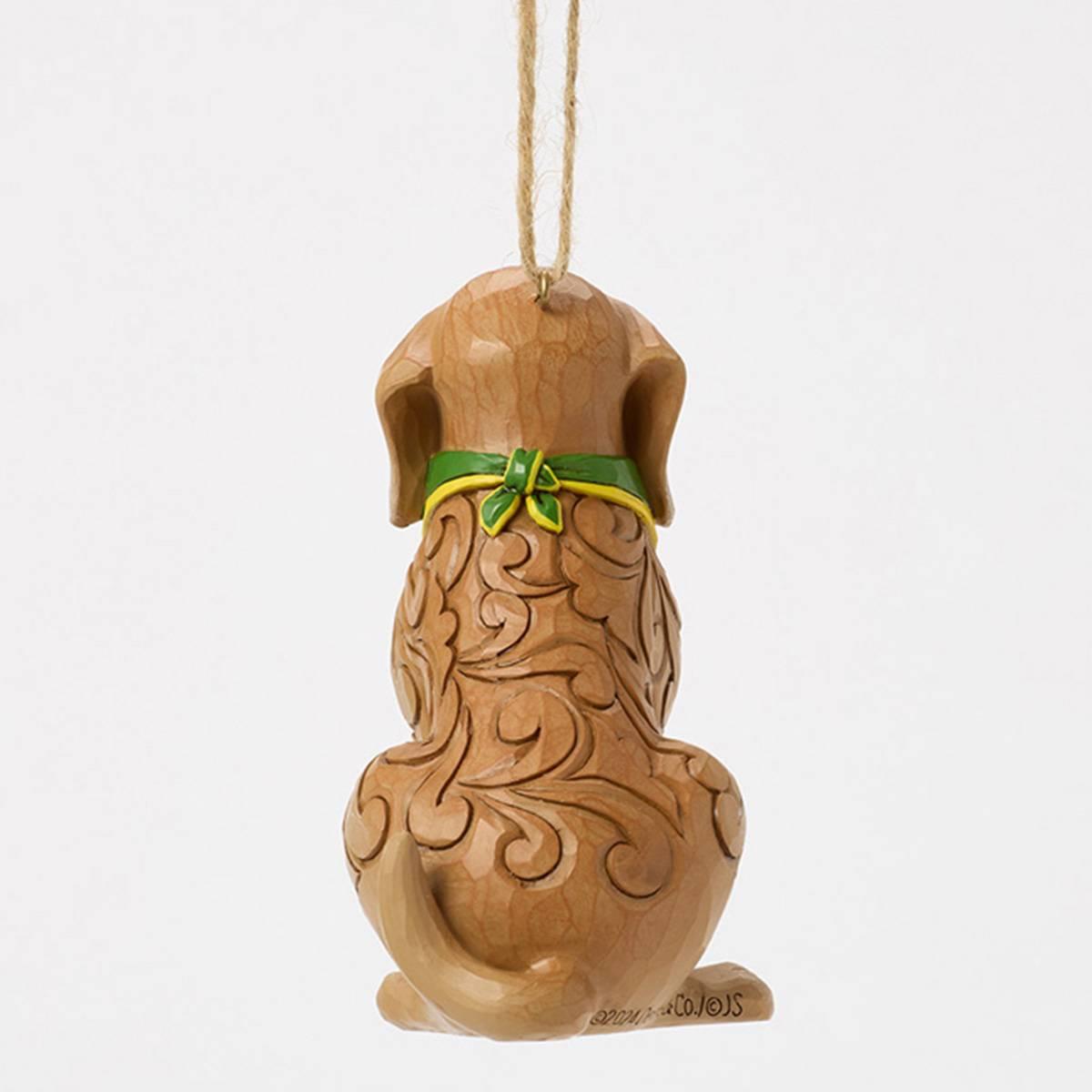 Jim Shore Heartwood Creek Dog Wearing Bandana Christmas Ornament