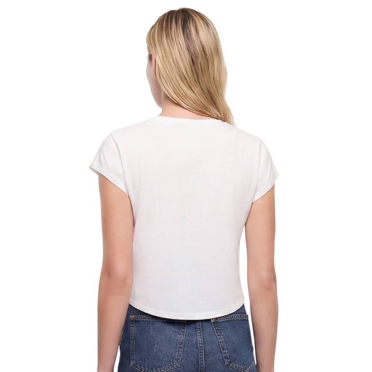 Womens Wildfox Cap Sleeve Extra Spicy Luna Baby Graphic Tee