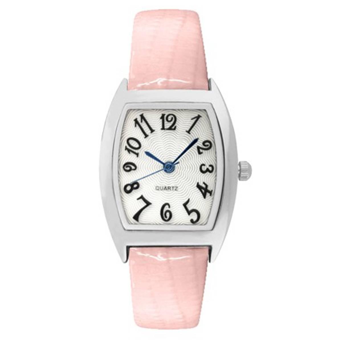 Womens Silver-Tone  Tonneau Shape Case Watch - 9403S-07-H12