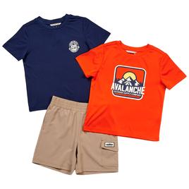 Boys (4-7) Avalanche(R) 3pc. Mountain Range Tees & Shorts Set
