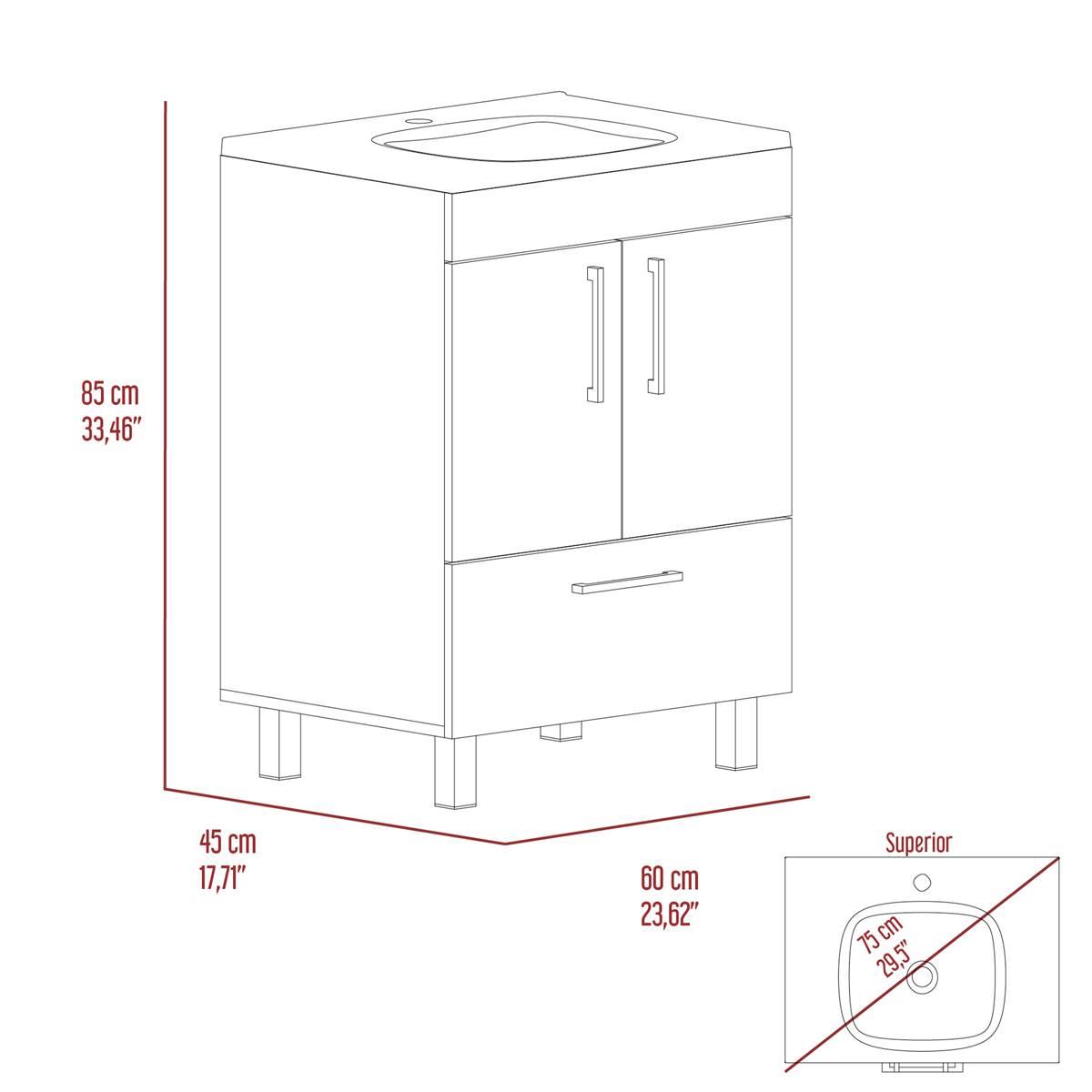 FM FURNITURE Otello Single Bathroom Vanity