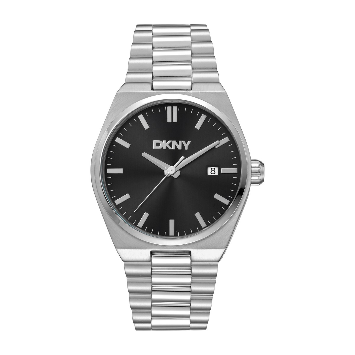 Mens DKNY Date Black Dial Bracelet Watch - DK1G135M0025