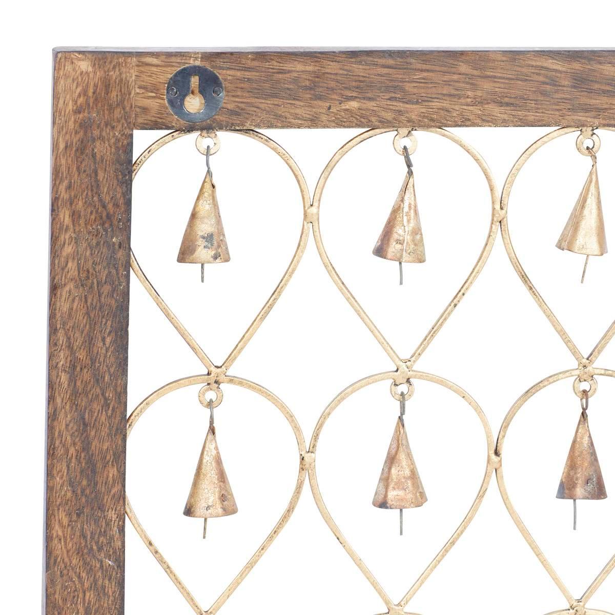 9th & Pike® Gold Hanging Bells Wall Decor - Set of 2