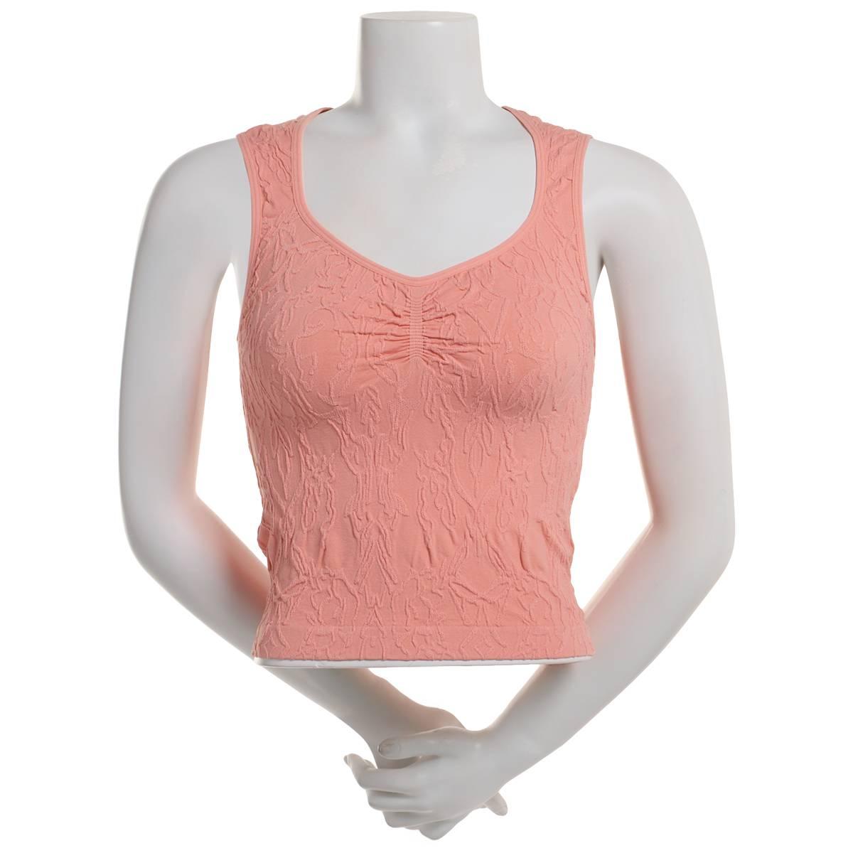 Juniors Wallflower Cassandra Embossed Seamless Tank Top