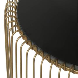 9th & Pike® Gold Metal Contemporary Accent Table - Set of 2