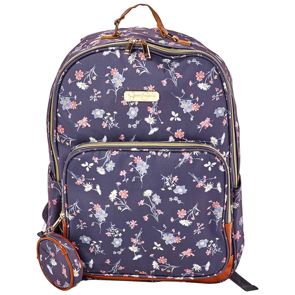 Girls Jessica Simpson Floral Fabric Backpack