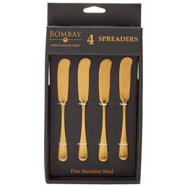 Bombay Matte Gold Spreaders - Set of 4
