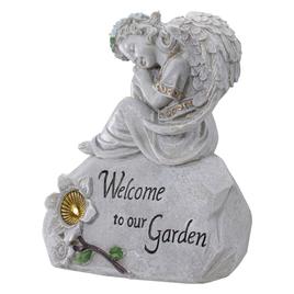Northlight Seasonal "Welcome to Our Garden" Angel Garden Statue