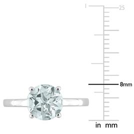Gemstone Classics™ 10kt. White Gold Aquamarine Solitaire Ring