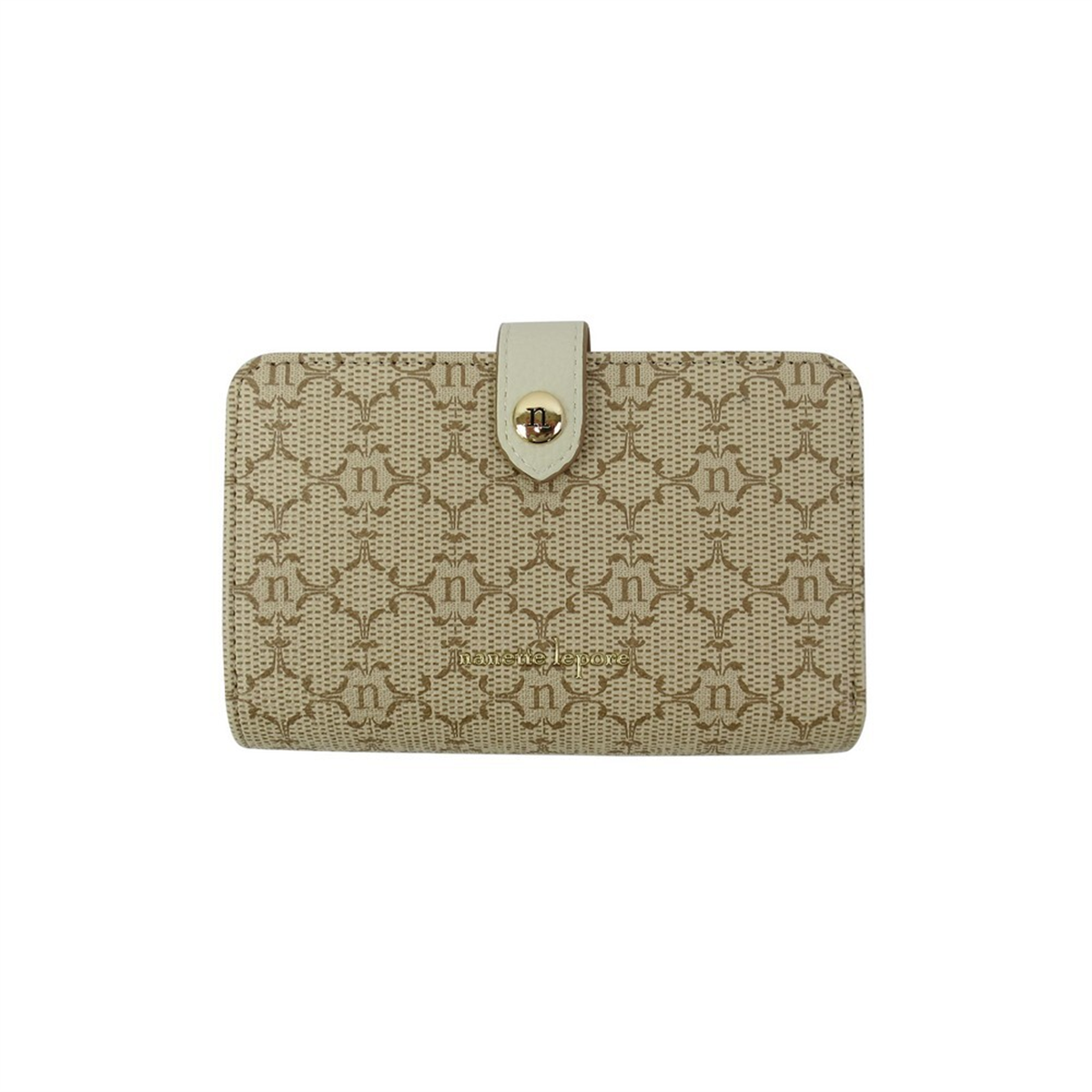 Womens Nanette Lepore Brady Logo Zip Back Wallet