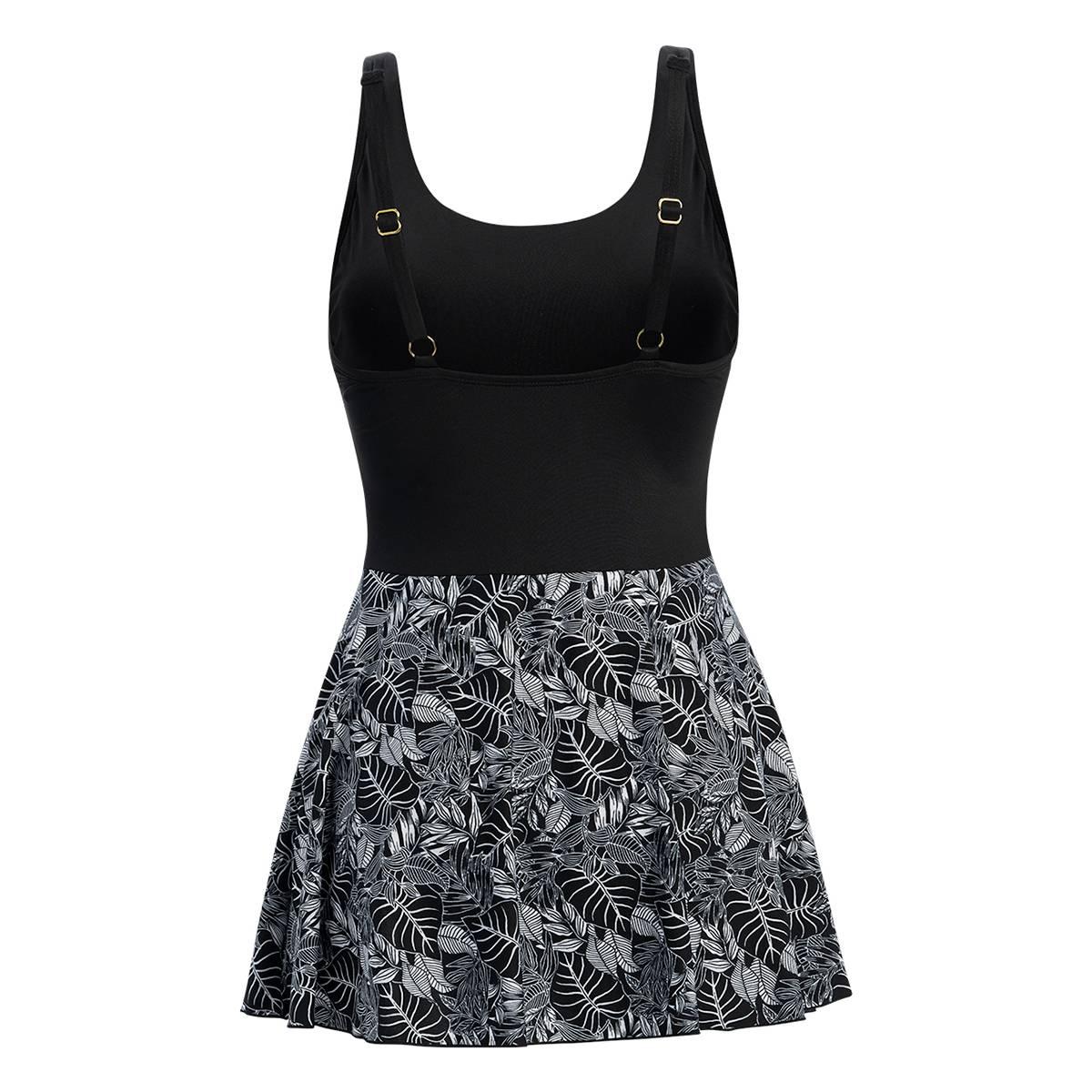Womens Dolfin® Aquashape Botanical Scoop Neck Swimdress