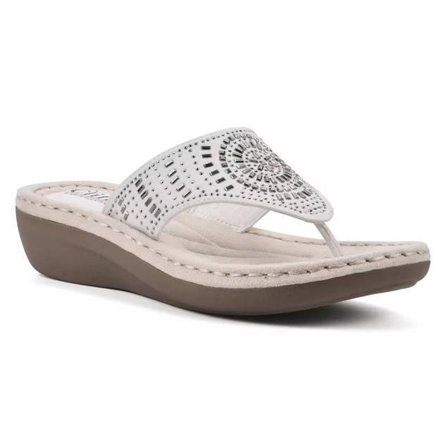 Womens Cliffs by White Mountain Cienna Wedge Sandals