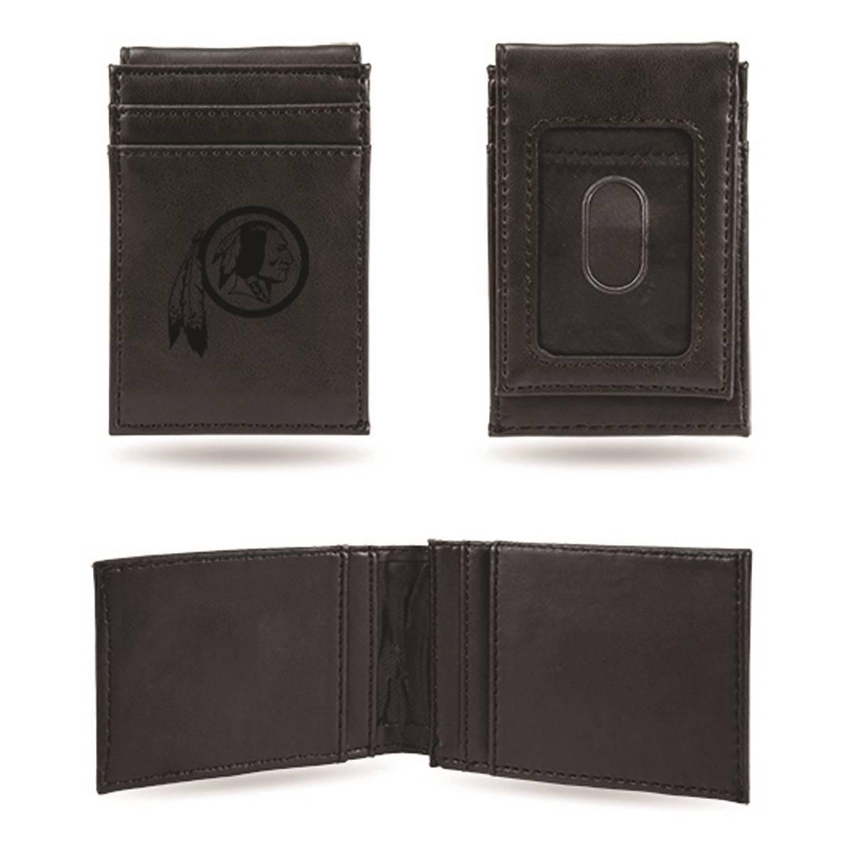 Mens NFL Washington Football Team Faux Leather Pocket Wallet
