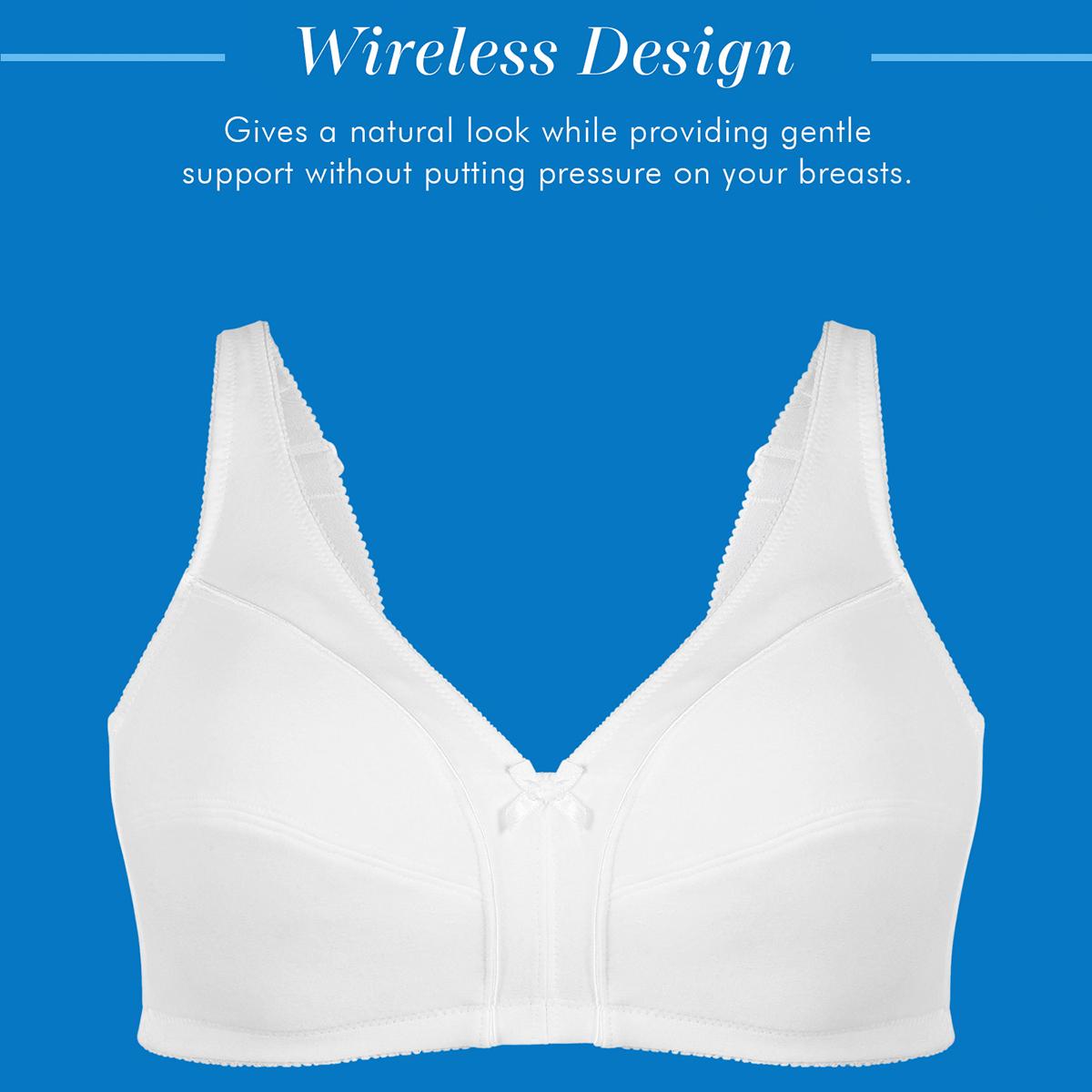 Womens Bestform Unlined Seamed Cup Wire-Free Cotton Bra 5006825