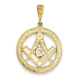 Gold Classics(tm) 14kt. Large Masonic Pendant