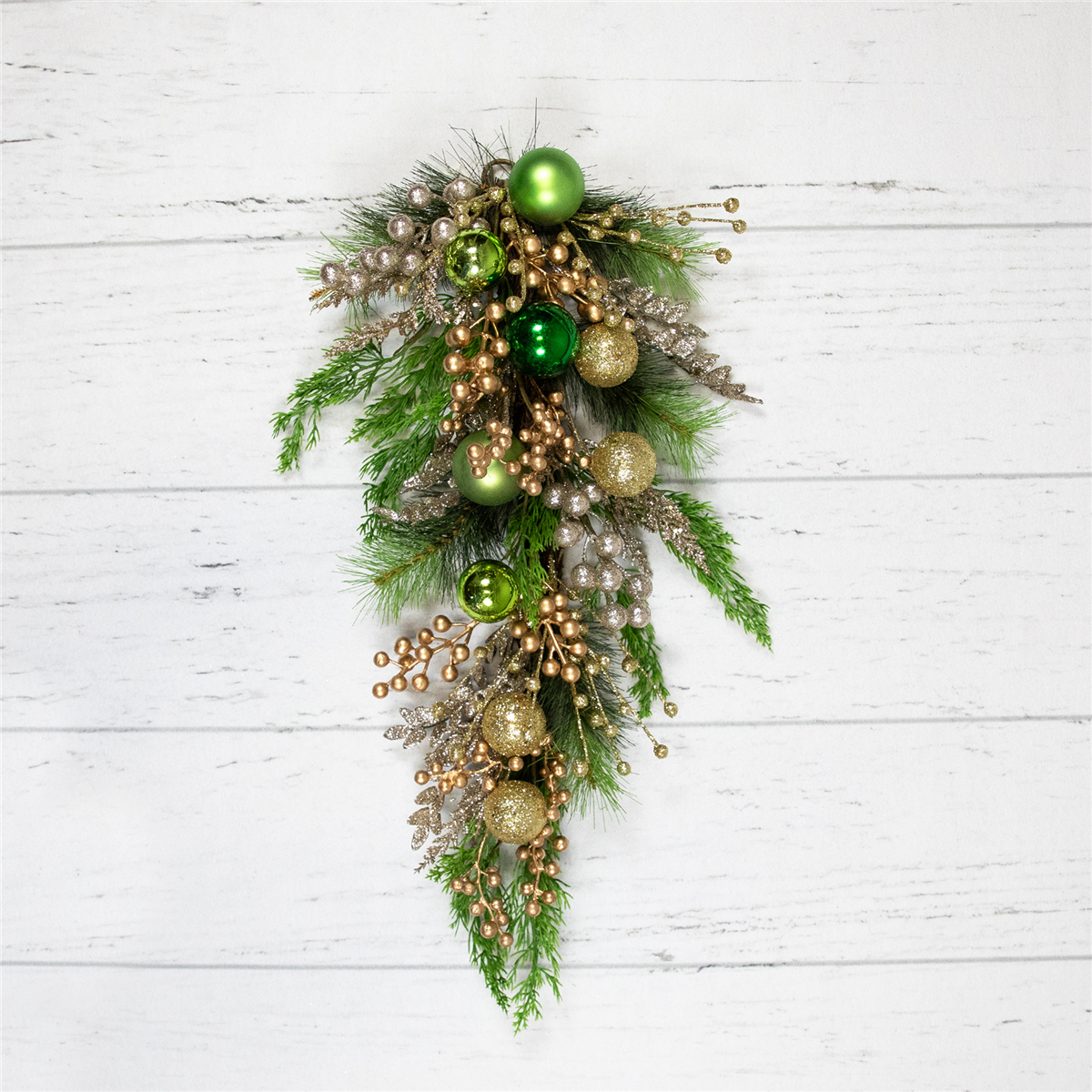 Northlight 25in. Ornaments & Berries Glittered Christmas Swag