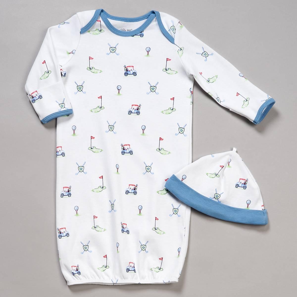 Baby Boy (NB-3M) Little Me(R) Golf Club Gown & Hat