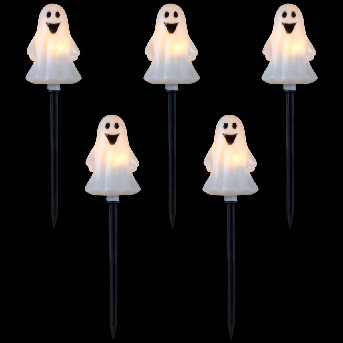 Northlight Seasonal Ghost Shaped Halloween Pathway Markers